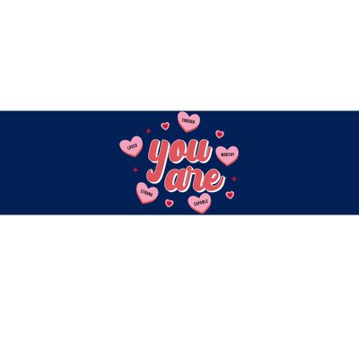 You Are Self Love Hearts Bumper Sticker