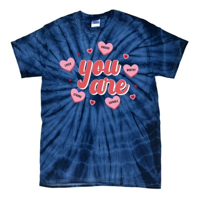 You Are Self Love Hearts Tie-Dye T-Shirt