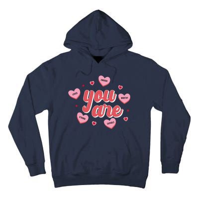 You Are Self Love Hearts Tall Hoodie