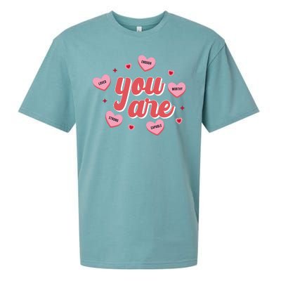 You Are Self Love Hearts Sueded Cloud Jersey T-Shirt