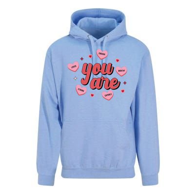 You Are Self Love Hearts Unisex Surf Hoodie