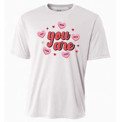 You Are Self Love Hearts Cooling Performance Crew T-Shirt