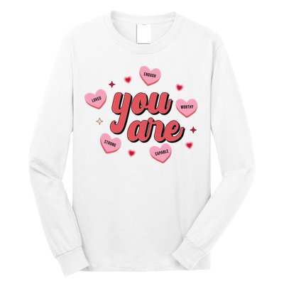 You Are Self Love Hearts Long Sleeve Shirt