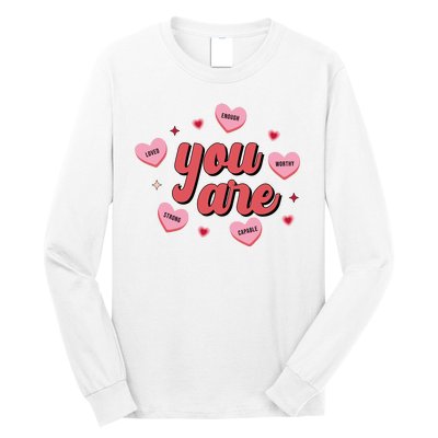 You Are Self Love Hearts Long Sleeve Shirt