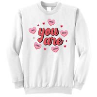 You Are Self Love Hearts Sweatshirt