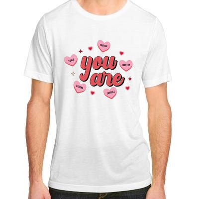 You Are Self Love Hearts Adult ChromaSoft Performance T-Shirt