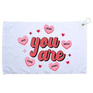 You Are Self Love Hearts Grommeted Golf Towel