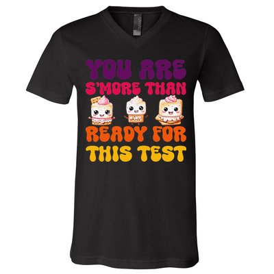 You Are Smore Than Ready For This Test Test Day Cute Smore V-Neck T-Shirt