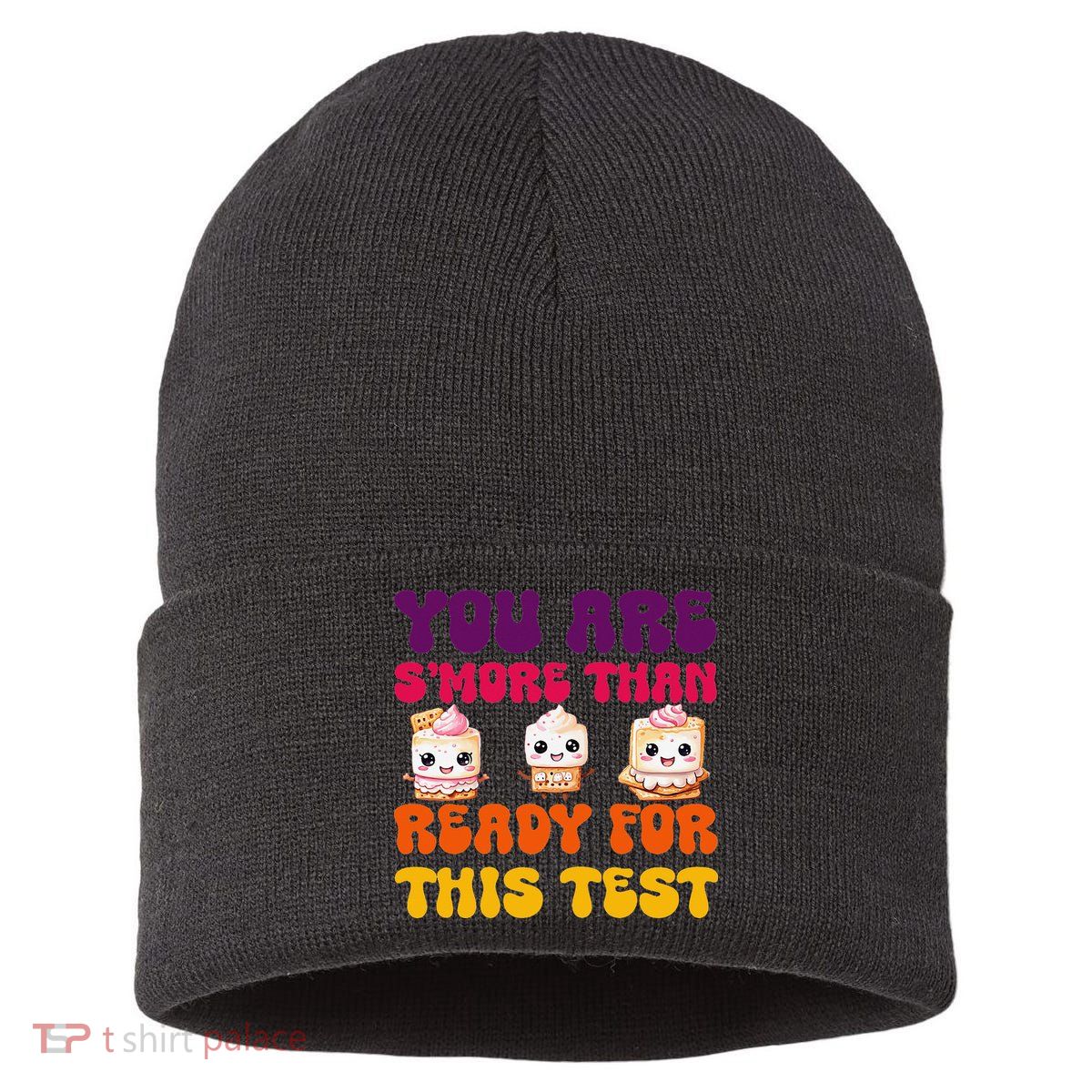 You Are Smore Than Ready For This Test Test Day Cute Smore Sustainable Knit Beanie