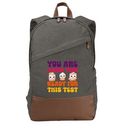 You Are Smore Than Ready For This Test Test Day Cute Smore Cotton Canvas Backpack