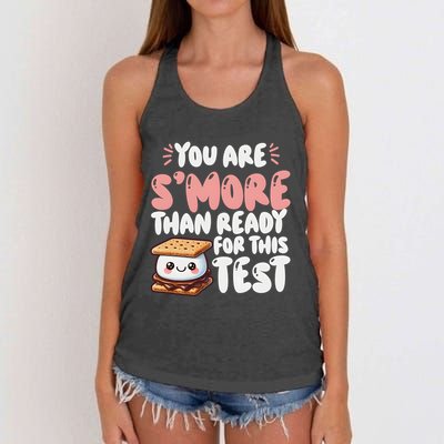 You Are SMore Than Ready For This Test Staar Testing Women's Knotted Racerback Tank