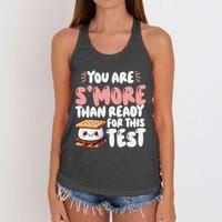 You Are SMore Than Ready For This Test Staar Testing Women's Knotted Racerback Tank