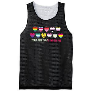 You Are Safe With Me Mesh Reversible Basketball Jersey Tank