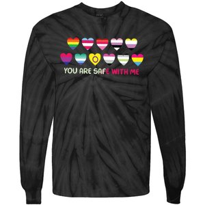 You Are Safe With Me Tie-Dye Long Sleeve Shirt