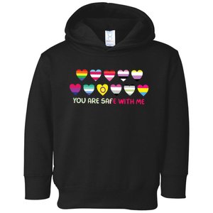 You Are Safe With Me Toddler Hoodie