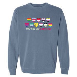 You Are Safe With Me Garment-Dyed Sweatshirt