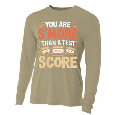 You Are Smore Than A Test Score State Test Day Teacher Cooling Performance Long Sleeve Crew