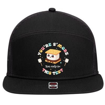 You Are Smore Than A Test Score State Test Day Teacher 7 Panel Mesh Trucker Snapback Hat