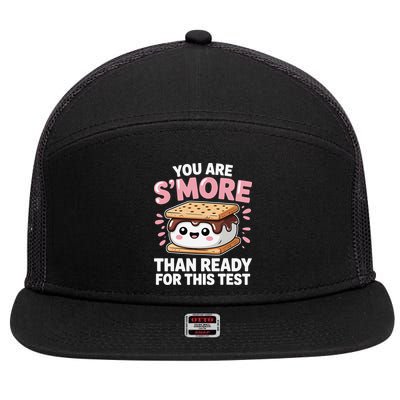 You Are Smore Than Ready For This Test Day Teacher 7 Panel Mesh Trucker Snapback Hat