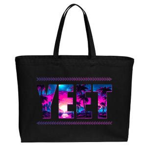 Yeet Apparel Saying For All Cotton Canvas Jumbo Tote