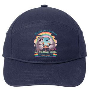 You Are Safe With Me Pride Month Lgbt 7-Panel Snapback Hat