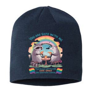 You Are Safe With Me Pride Month Lgbt Sustainable Beanie