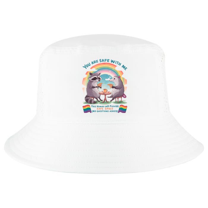 You Are Safe With Me Pride Month Lgbt Cool Comfort Performance Bucket Hat