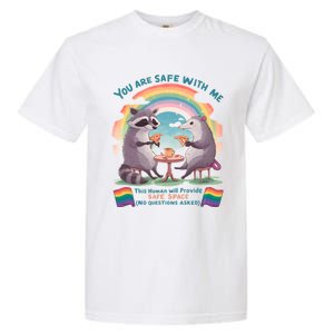 You Are Safe With Me Pride Month Lgbt Garment-Dyed Heavyweight T-Shirt