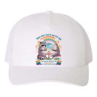 You Are Safe With Me Pride Month Lgbt Yupoong Adult 5-Panel Trucker Hat