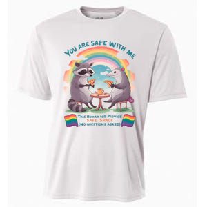 You Are Safe With Me Pride Month Lgbt Cooling Performance Crew T-Shirt