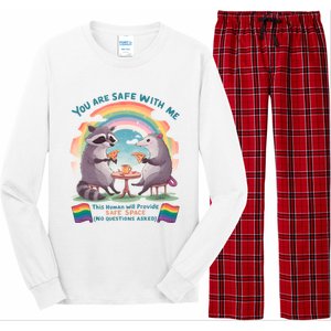 You Are Safe With Me Pride Month Lgbt Long Sleeve Pajama Set