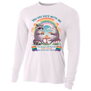 You Are Safe With Me Pride Month Lgbt Cooling Performance Long Sleeve Crew