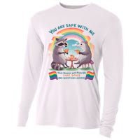 You Are Safe With Me Pride Month Lgbt Cooling Performance Long Sleeve Crew