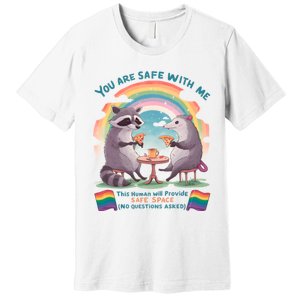 You Are Safe With Me Pride Month Lgbt Premium T-Shirt