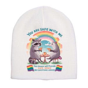 You Are Safe With Me Pride Month Lgbt Short Acrylic Beanie