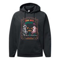 You Are Safe With Me Human Will Provide Safe Space Performance Fleece Hoodie