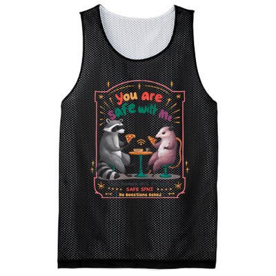 You Are Safe With Me Human Will Provide Safe Space Mesh Reversible Basketball Jersey Tank