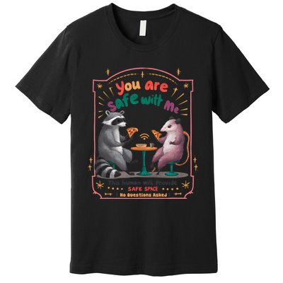 You Are Safe With Me Human Will Provide Safe Space Premium T-Shirt