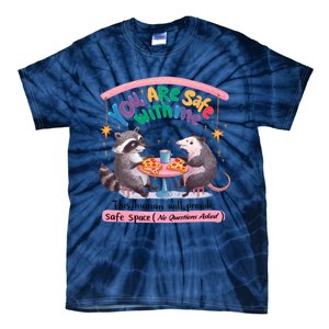 You Are Safe With Me Raccoon Lgbt Tie-Dye T-Shirt