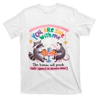 You Are Safe With Me Raccoon Lgbt T-Shirt