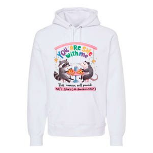 You Are Safe With Me Raccoon Lgbt Premium Hoodie