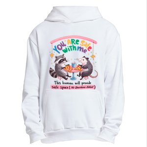 You Are Safe With Me Raccoon Lgbt Urban Pullover Hoodie