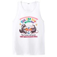 You Are Safe With Me Raccoon Lgbt PosiCharge Competitor Tank