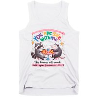 You Are Safe With Me Raccoon Lgbt Tank Top