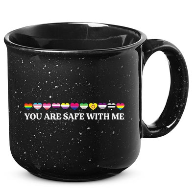 You Are Safe With Me Lgbt Flag 15oz Campfire Ceramic Mug