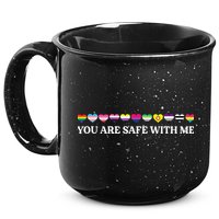 You Are Safe With Me Lgbt Flag 15oz Campfire Ceramic Mug