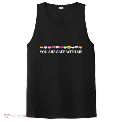 You Are Safe With Me Lgbt Flag PosiCharge Competitor Tank