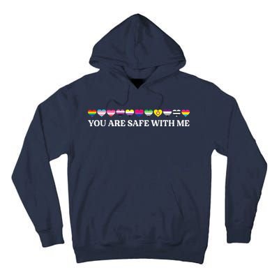 You Are Safe With Me Lgbt Flag Tall Hoodie