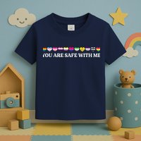 You Are Safe With Me Lgbt Flag Toddler T-Shirt