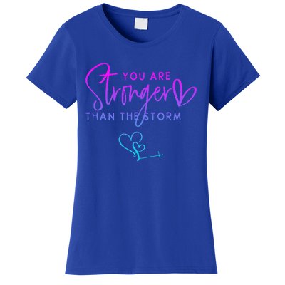 You Are Stronger Than The Storm Funny Christian Women's T-Shirt